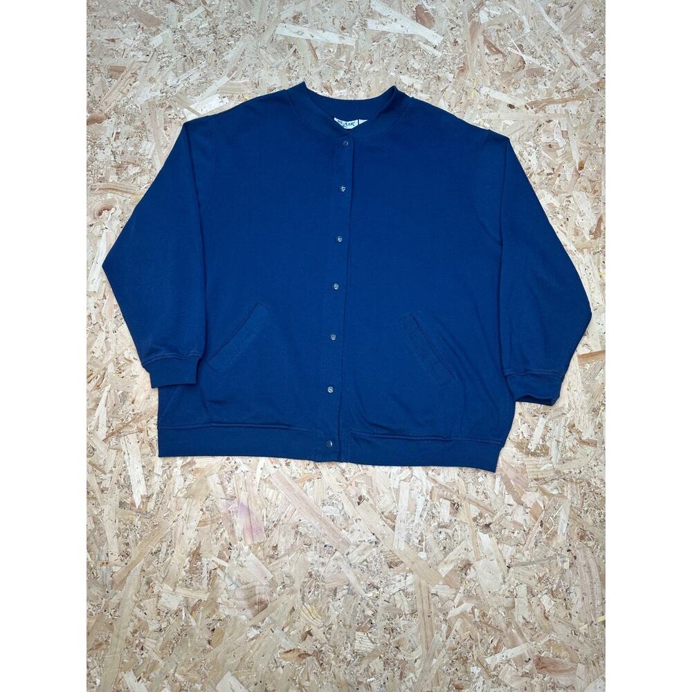 Blair Vintage Y2K Mens Blue Button Down Cardigan Sz XL